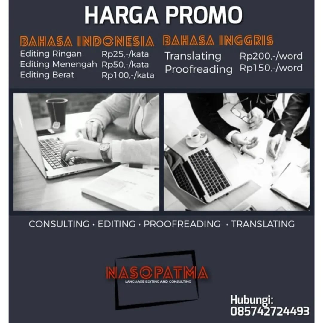 Sempurnakan Tulisanmu Hanya Rp25,- per Kata, Gratis Satu Editing Ulang